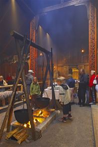 Viking feast at Lofoten. Photo by Baard Loeken, Nordnorsk Reiseliv