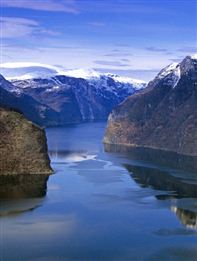 Aurlandsfjord. Photo RM Sorensen/Flam Utvikling