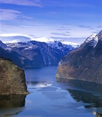 Aurlandsfjord. Photo RM Sorensen/Flam Utvikling