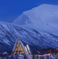 Twilight in Tromso-Arctic cathedral. Photo by Baard Loken, Destin Tromso