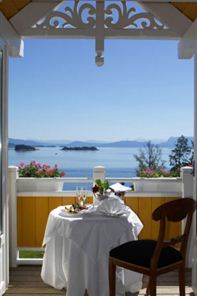 Solstrand Fjord Hotel. View of the Bjoernefjord